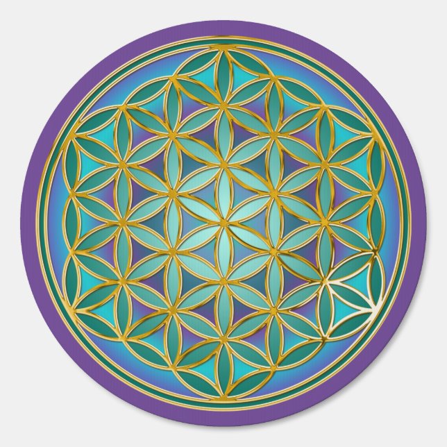 FLOWER OF LIFE - Sacred Geometrie Design 1 Sign (Front)