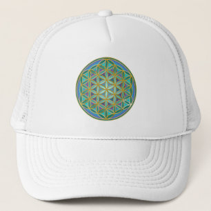 FLOWER OF LIFE - Sacred Geometrie Design 1 Trucker Hat