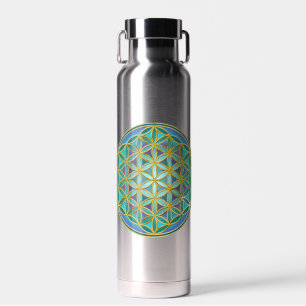 FLOWER OF LIFE - Sacred Geometrie Design 1 Water Bottle