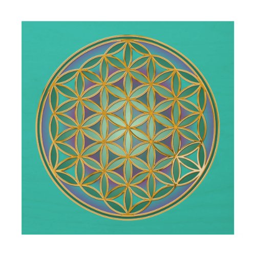 FLOWER OF LIFE _ Sacred Geometrie Design 1 Wood Wall Art