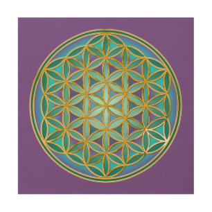 FLOWER OF LIFE - Sacred Geometrie Design 1 Wood Wall Art