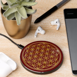 FLOWER OF LIFE - Sacred Geometrie Golden Style Wireless Charger