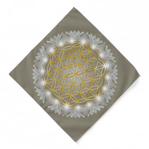FLOWER OF LIFE - Sacred Geometrie Light 1 Bandana