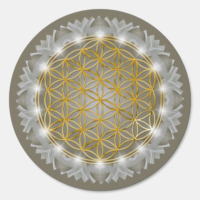 FLOWER OF LIFE - Sacred Geometrie Light 1 Sign (Front)