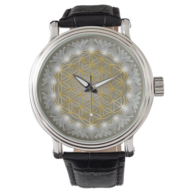 FLOWER OF LIFE - Sacred Geometrie Light 1 Watch (Front)