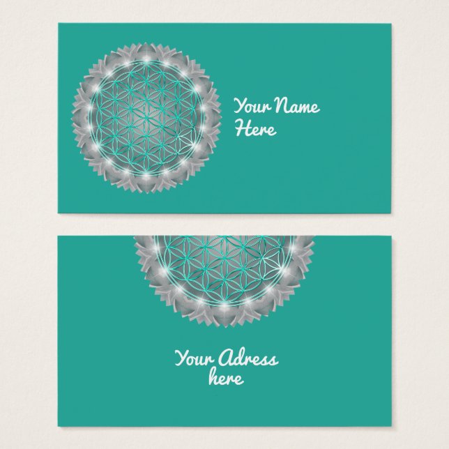 FLOWER OF LIFE - Sacred Geometrie Light 2 (Front & Back)