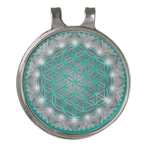 FLOWER OF LIFE _ Sacred Geometrie Light 2 Golf Hat Clip