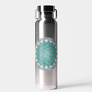 FLOWER OF LIFE - Sacred Geometrie Light 2 Water Bottle