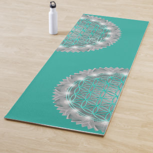 FLOWER OF LIFE - Sacred Geometrie Light 2 Yoga Mat