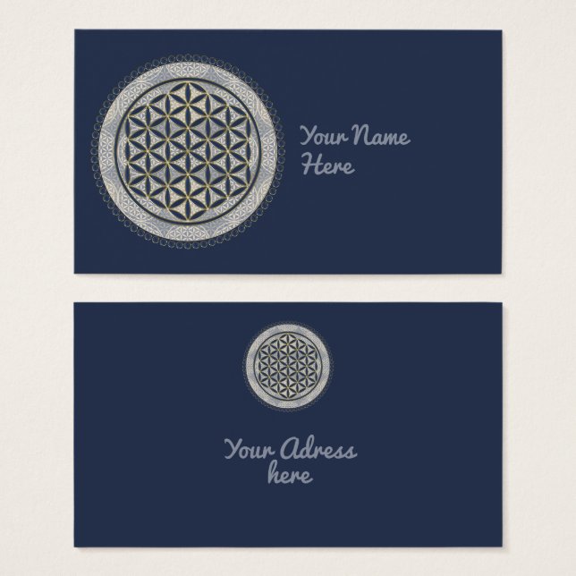 FLOWER OF LIFE - Sacred Geometrie Symbol Art 1 (Front & Back)