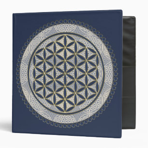 FLOWER OF LIFE - Sacred Geometrie Symbol Art 1 3 Ring Binder