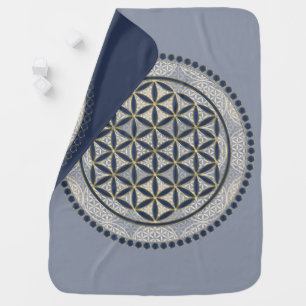 FLOWER OF LIFE - Sacred Geometrie Symbol Art 1 Baby Blanket