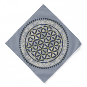 FLOWER OF LIFE - Sacred Geometrie Symbol Art 1 Bandana