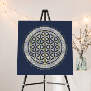 FLOWER OF LIFE - Sacred Geometrie Symbol Art 1 Foam Board