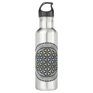 FLOWER OF LIFE - Sacred Geometrie Symbol Art 1 Stainless Steel Water Bottle