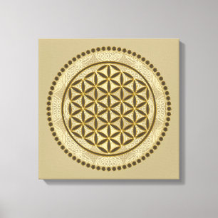 FLOWER OF LIFE - Sacred Geometrie Symbol Art 2 Canvas Print