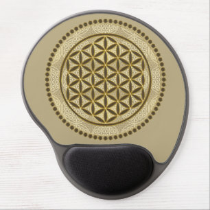 FLOWER OF LIFE - Sacred Geometrie Symbol Art 2 Gel Mouse Pad