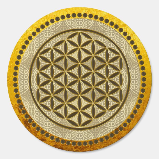 FLOWER OF LIFE - Sacred Geometrie Symbol Art 2 Sign (Front)