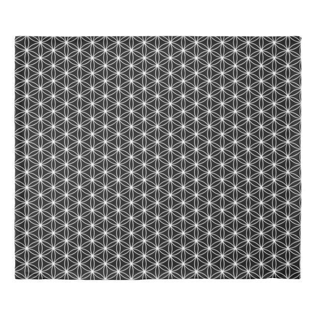 Flower Of Life Sacred Geometry Duvet Cover (Front)