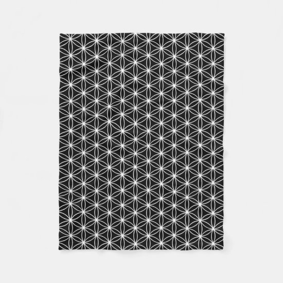 Flower Of Life Sacred Geometry Fleece Blanket