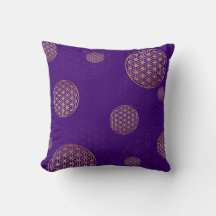Flower of life - Sacred geometry | Gold-purple