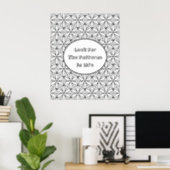 Flower of Life Sacred Geometry Large Coloring Poster (Home Office)