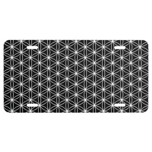 Flower Of Life Sacred Geometry License Plate