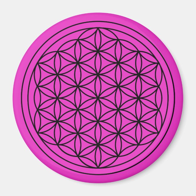 Flower of Life Sacred Geometry Magnet (Front)