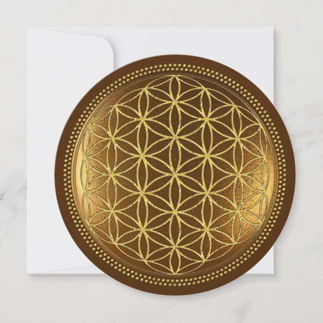 FLOWER OF LIFE - Sacred Geometry Medaillon 1 (Front)