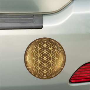 FLOWER OF LIFE - Sacred Geometry Medaillon 1 Car Magnet