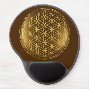 FLOWER OF LIFE - Sacred Geometry Medaillon 1 Gel Mouse Pad