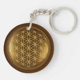 FLOWER OF LIFE - Sacred Geometry Medaillon 1 Keychain