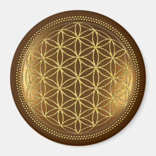 FLOWER OF LIFE - Sacred Geometry Medaillon 1 Magnet