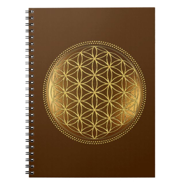 FLOWER OF LIFE - Sacred Geometry Medaillon 1 Notebook (Front)