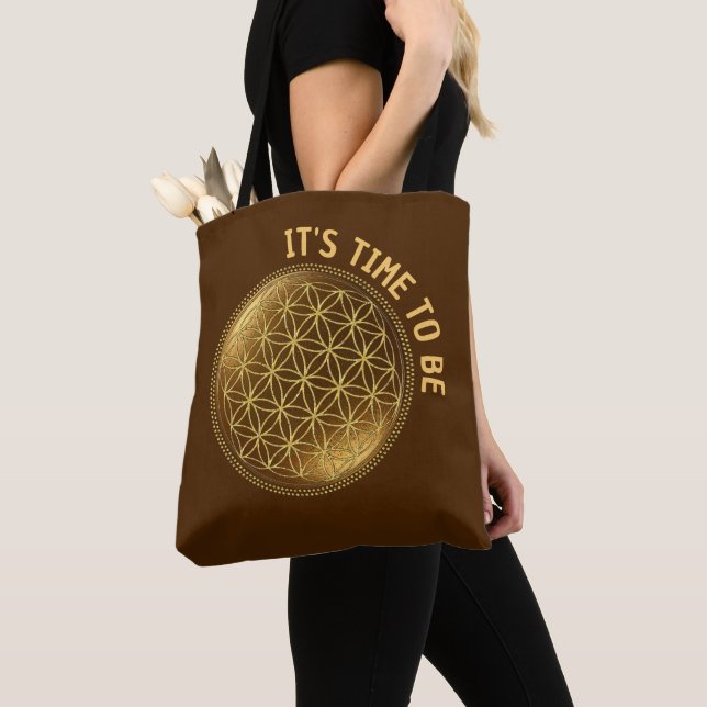 FLOWER OF LIFE - Sacred Geometry Medaillon 1 Tote Bag (Close Up)