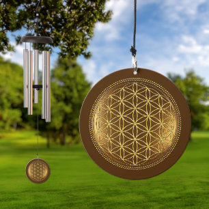 FLOWER OF LIFE - Sacred Geometry Medaillon 1 Wind Chime
