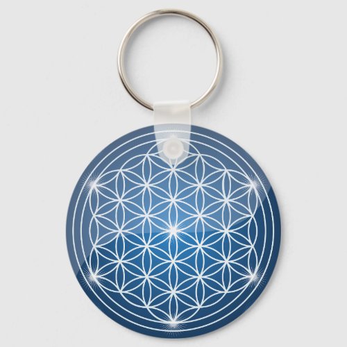 flower of life sacred geometry shapes seed of life keychain