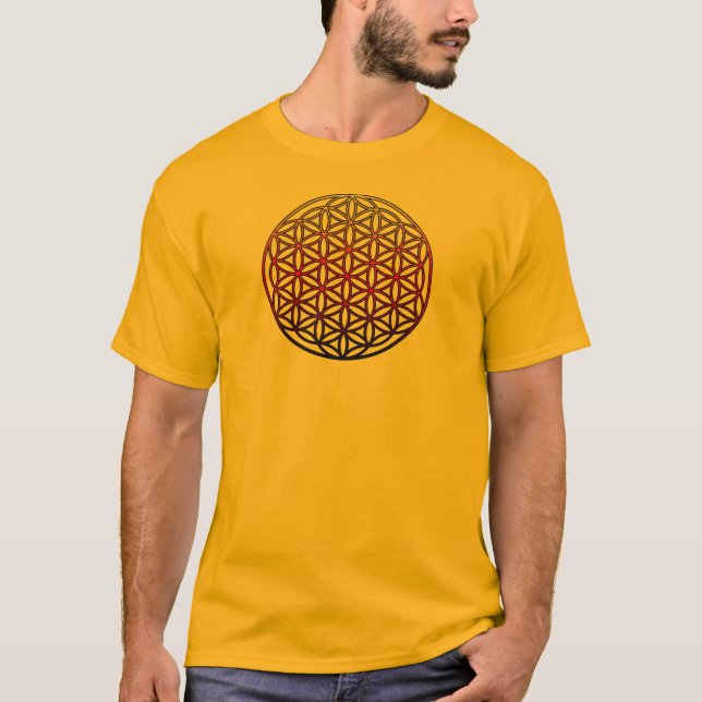 Flower of Life Sacred Geometry Symbol - 1 T-Shirt (Front)
