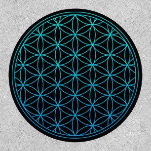 flower of life sacred geometry symbol ancient zen patch