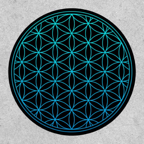 flower of life sacred geometry symbol ancient zen  patch