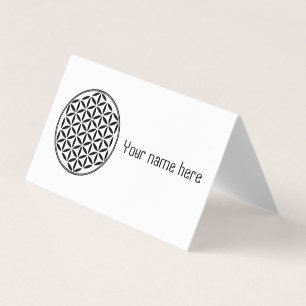FLOWER OF LIFE - Sacred Geometry Symbol full 1 Business Card