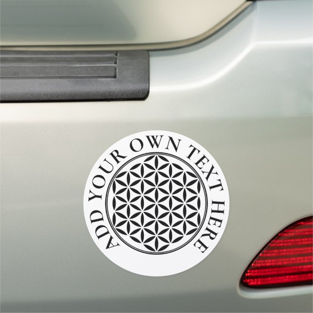 FLOWER OF LIFE - Sacred Geometry Symbol full 1 Car Magnet (In Situ)