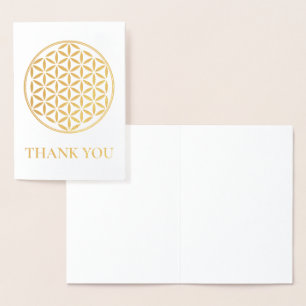 FLOWER OF LIFE - Sacred Geometry Symbol full 1 Foil Card