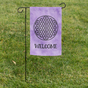 FLOWER OF LIFE - Sacred Geometry Symbol full 1 Garden Flag