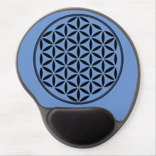 FLOWER OF LIFE - Sacred Geometry Symbol full 1 Gel Mouse Pad