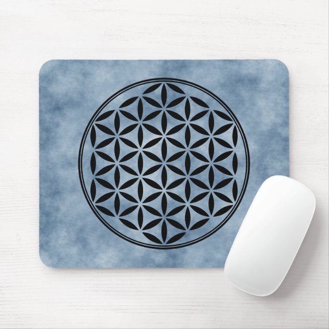 FLOWER OF LIFE - Sacred Geometry Symbol full 1 Mouse Pad (With Mouse)