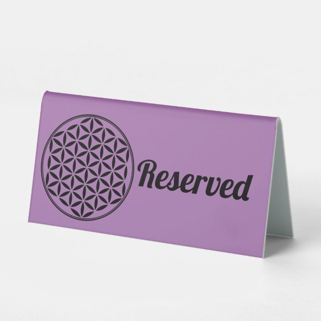 FLOWER OF LIFE - Sacred Geometry Symbol full 1 Table Tent (Front)
