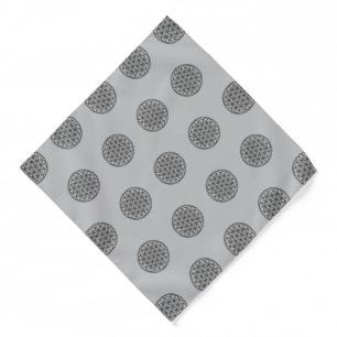 FLOWER OF LIFE - Sacred Geometry Symbol outline 1 Bandana