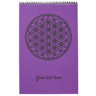 FLOWER OF LIFE - Sacred Geometry Symbol outline 1 Calendar