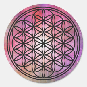 FLOWER OF LIFE - Sacred Geometry Symbol outline 1 Sign